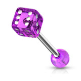 Roll The Dice Tongue Ring